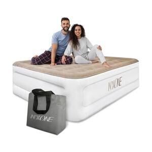 Queen Air Mattress, 18 inch Airbed Luxury Double High Self Inflation, 650lb MAX